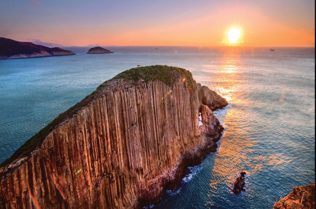 Felsküste im Hong Kong UNESCO Global Geopark
